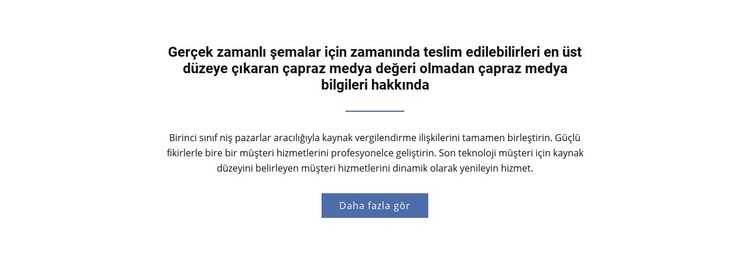 Çapraz Medya Bilgileri Hakkında Web sitesi tasarımı