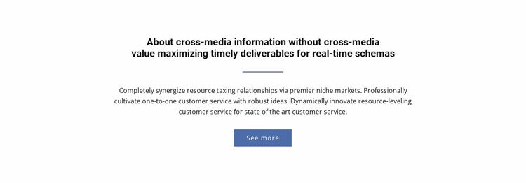 About  Cross-Media Information Website Design