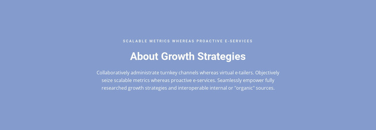 About Growth Strategies WordPress Website Builder
