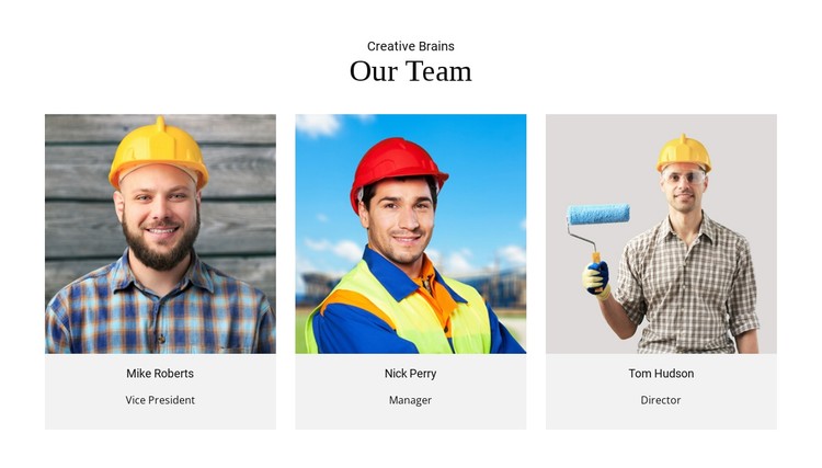Team Creative Brains CSS Template