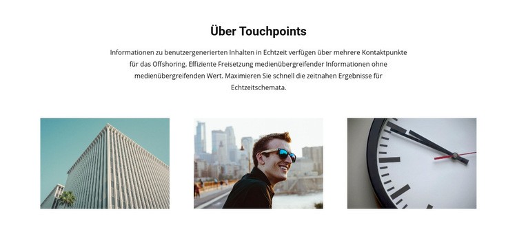 Über Touchpoints Joomla Vorlage