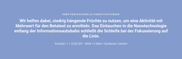 Text Mit Telefonnummer - Benutzerdefiniertes Website-Design