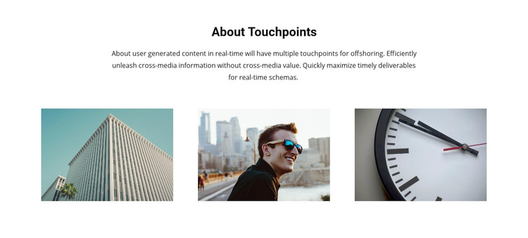 About Touchpoints Elementor Template Alternative