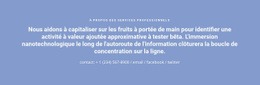 Texte Avec Numéro De Téléphone - Modèle D'Une Page