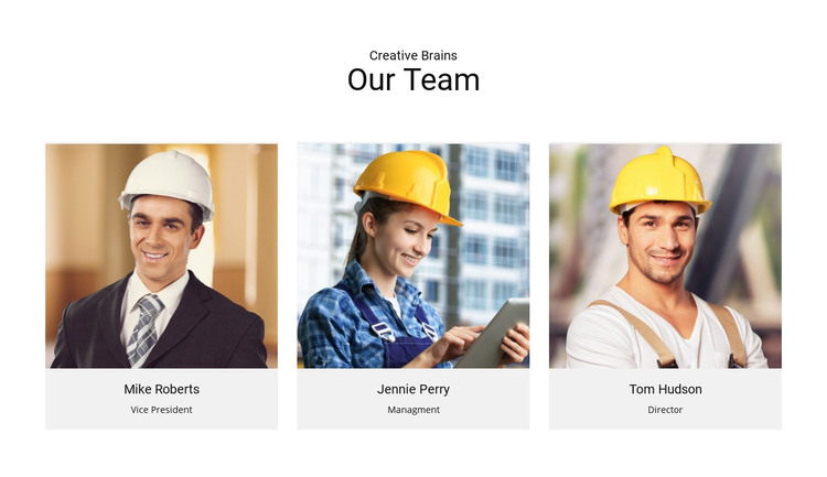 Team Creative Brains Homepage Design
