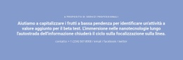 Testo Con Numero Di Telefono - Modello Di Sito Web Gratuito