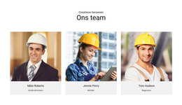 HTML-Landing Voor Team Creatieve Breinen