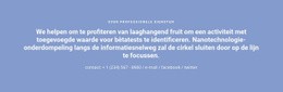 Prachtige HTML5-Sjabloon Voor Tekst Met Telefoonnummer