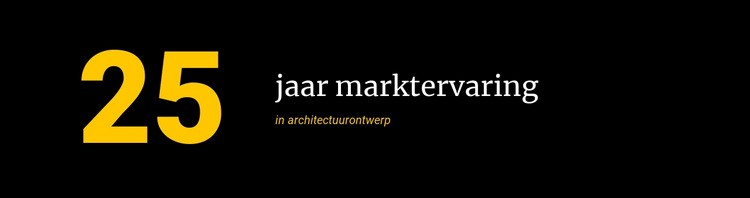 Marktervaring Website Builder-sjablonen