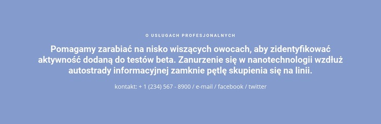 Tekst z numerem telefonu Wstęp