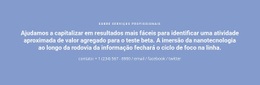 Texto Com Número De Telefone Modelo De Página Única