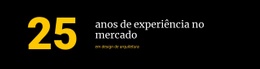 Experiência De Mercado - Modelo HTML5 Responsivo