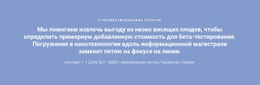 Макет Веб-Сайта Премиум-Класса Для Текст С Номером Телефона