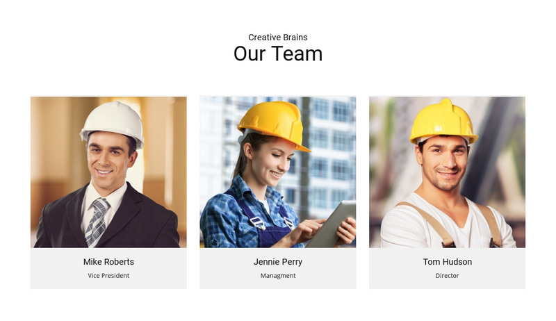 Team Creative Brains Web Page Design