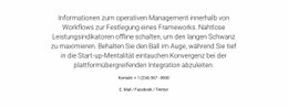 Site-Vorlage Für Über Das Betriebsmanagement