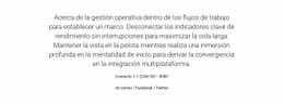 Acerca De La Gestión Operativa - Website Creation HTML