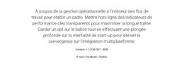 Conception De Sites Web Polyvalents Pour À Propos De La Gestion Opérationnelle