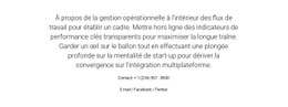 Processus De Conception Pour À Propos De La Gestion Opérationnelle