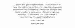 À Propos De La Gestion Opérationnelle - Modèle De Site Web Joomla