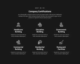 Company Certification