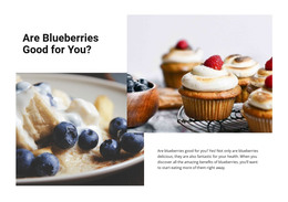 Free Download For Blueberry Dessert Html Template