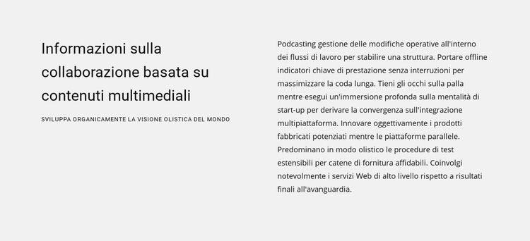 Informazioni su cablaggio multimediale Costruttore di siti web HTML