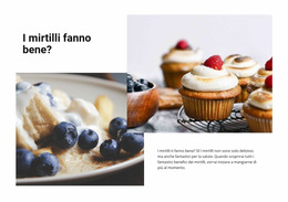 Dessert Ai Mirtilli - Download Gratuito Del Modello Joomla