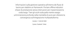 Pagina Di Destinazione Più Creativa Per Informazioni Sulla Gestione Operativa