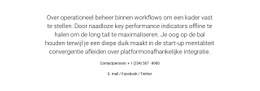 Over Operationeel Beheer - WordPress-Thema-Inspiratie