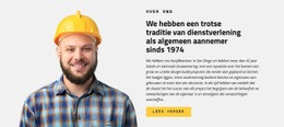 Dienst Voor De Bouwsector - Eenvoudig Websitemodel