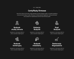 Certyfikacja Firmy - Pobranie Szablonu HTML