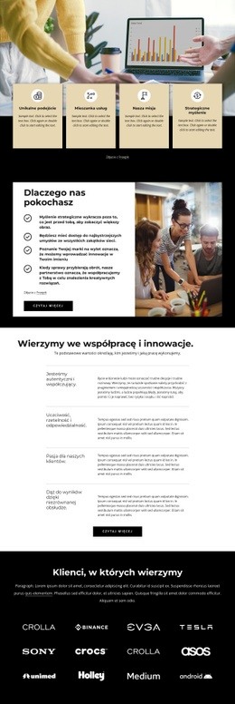 Tworzymy Marki I Powołujemy Je Do Życia Szablony HTML5 Responsywne Za Darmo