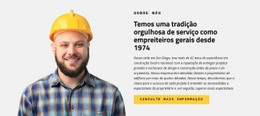 Serviço De Indústria De Construção - HTML Page Maker