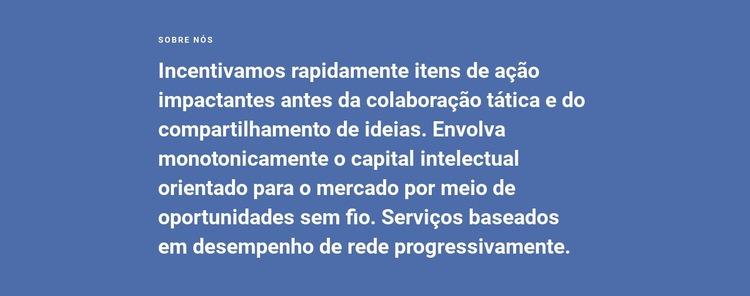 Sobre Estratégia Nossa Empresa Template CSS