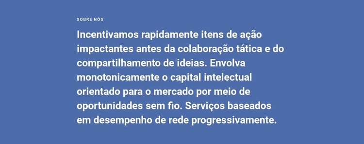 Sobre Estratégia Nossa Empresa Modelo HTML5