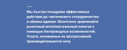 О Стратегии Наша Компания – Современный Одностраничный Шаблон