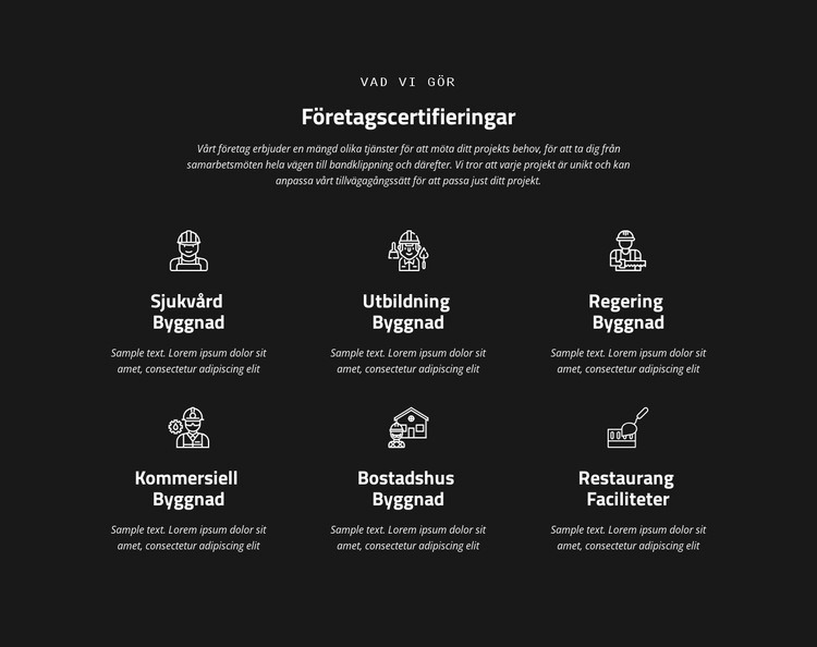 Företagscertifiering Mall