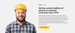 Construction Industry Service - Personal Website Templates