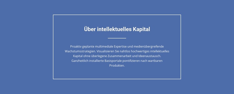 Komponenten des intellektuellen Kapitals Eine Seitenvorlage