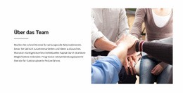 Über Das Team – Fertiges Website-Design