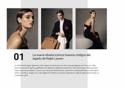 Diseñador De Sitios Web Para Modelos De Moda Y Elegancia