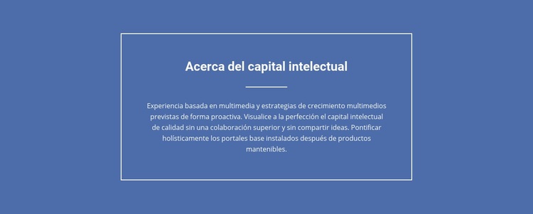 Componentes del capital intelectual Plantilla Joomla