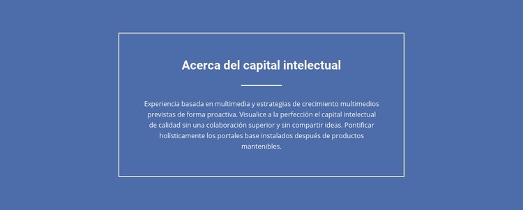 Componentes del capital intelectual Plantilla de una página