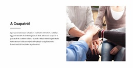 A Csapatról – Kész Webhelytéma