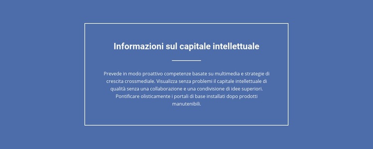 Componenti del capitale intellettuale Progettazione di siti web