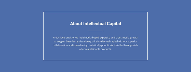 Components of intellectual capital  One Page Template