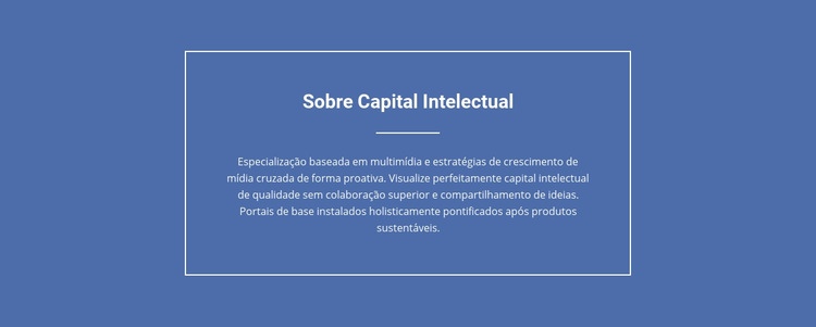 Componentes do capital intelectual Modelo HTML5