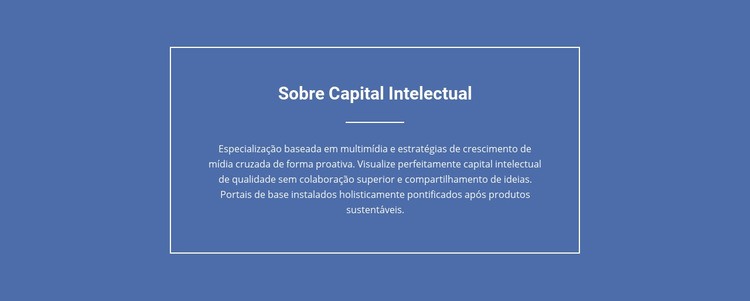 Componentes do capital intelectual Modelo