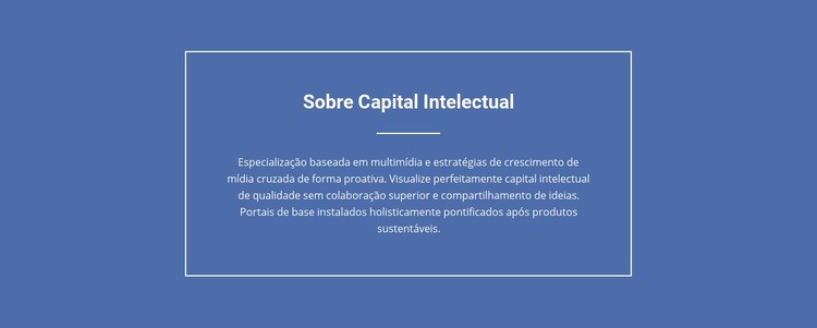 Componentes do capital intelectual Modelo de uma página
