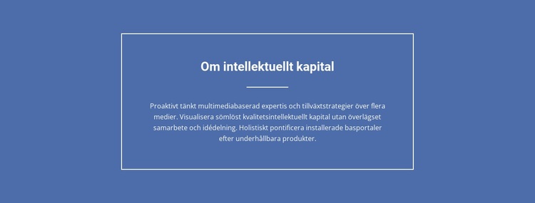 Komponenter i intellektuellt kapital HTML-mall